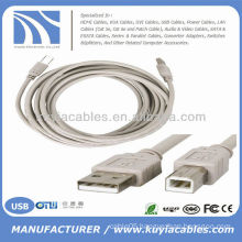 15FT USB 2.0 A-B CABLE CORD For CANON DELL HP PRINTER